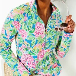 NWT LILLY PULITZER SKIPPER POPOVER MULTI GROVE GARDEN $98 MEDIUM